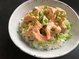 A picture of Avocado & Prawns Sushi Rice Bowl.