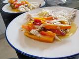 A picture of One-pot roasted fish and vegetables.