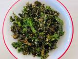 A picture of Crispy kale in air-frier.