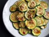 A picture of Zucchini with Garlic, Chilli and Sesame.