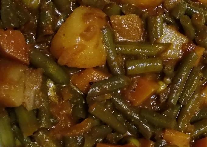 A picture of Vegetables curry#themechallenge.