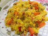 A picture of Mix vegetables pulav.