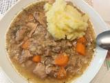 A picture of Beef and onion stew.