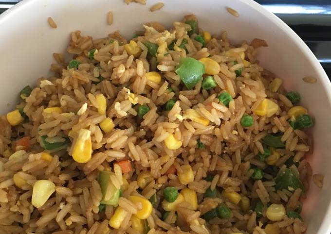 A picture of Vegetable fried rice.