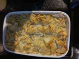 A picture of Chicken, Leek & Bacon Filo Pie.