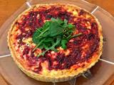 A picture of Beetroot and feta tart.