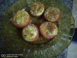 A picture of Cheese stuffed tomatoes#cookingwithtomatoes#4weekschallenge.