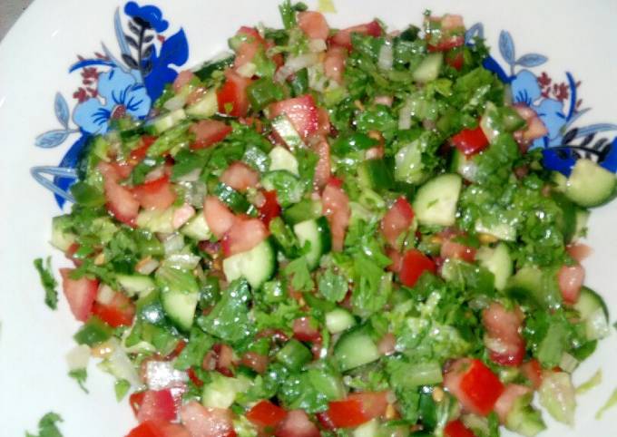 A picture of Vegetable salad.