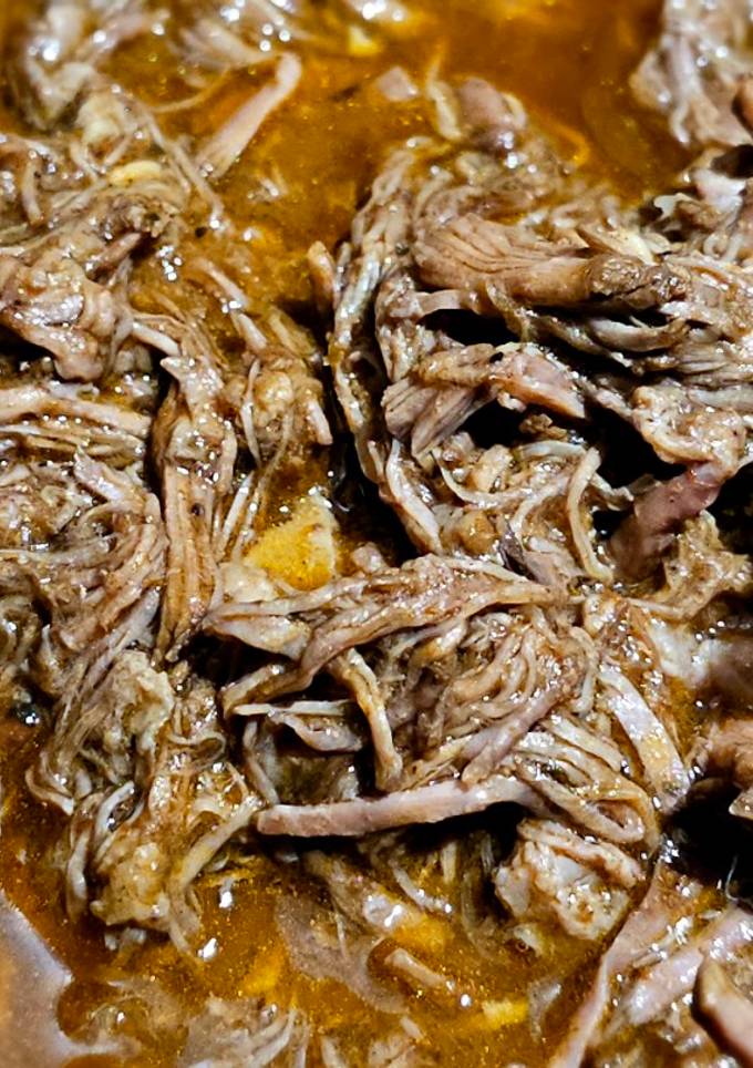 A picture of Birria Style Slow Cooked Beef.