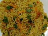 A picture of Spicy vegetable noodles.