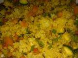 A picture of Nice vegetable rice.