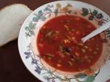 A picture of Creole Black Bean Vegetable Soup.