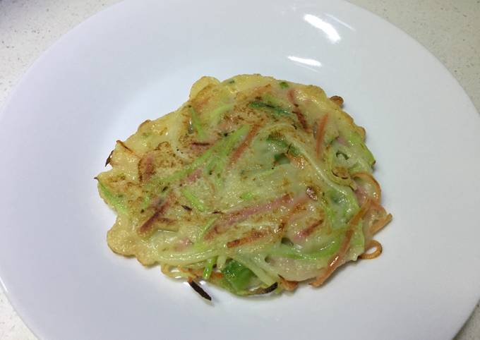 A picture of Vegetable pancakes.