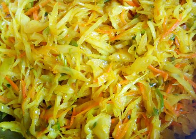 A picture of Sauteed cabbage with a twist. #authormarathon.