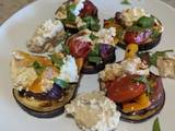 A picture of Roasted Aubergine, Peppers & Tomatoes with Feta.