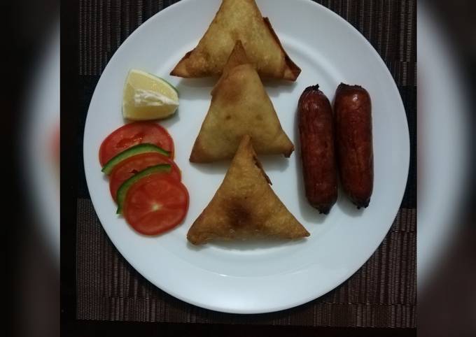 A picture of Vegetable samosa filling.