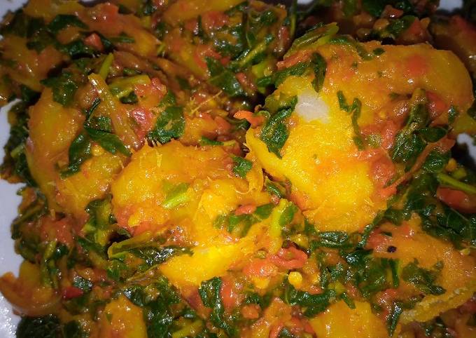 A picture of Sweet potato vegetable pottage.