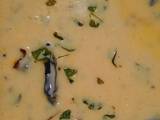 A picture of Moringa leaves in curd curry.