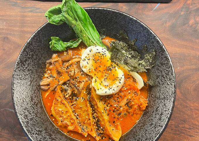 A picture of Miso Mushroom Ramen.