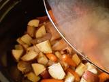 A picture of Slow Cooker Honey Garlic Chicken and Vegetables.