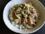 A picture of Creamy Beef & Mushroom Rice Bowl.