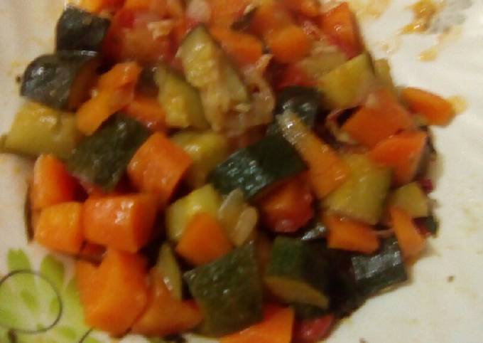 A picture of Mixed vegetables#4weekschallenge.