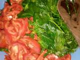 A picture of Fried Sukuma wiki with Amaranth (Terere).