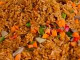 A picture of Vegetable jollof rice.