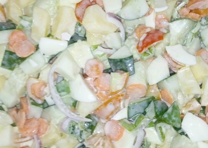 A picture of Vegetables salad.