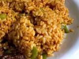 A picture of Black Pepper and Vegetable Jollof Rice.