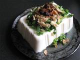 A picture of Cold Tofu with Garlic Spring Onion & Fried Shallot.