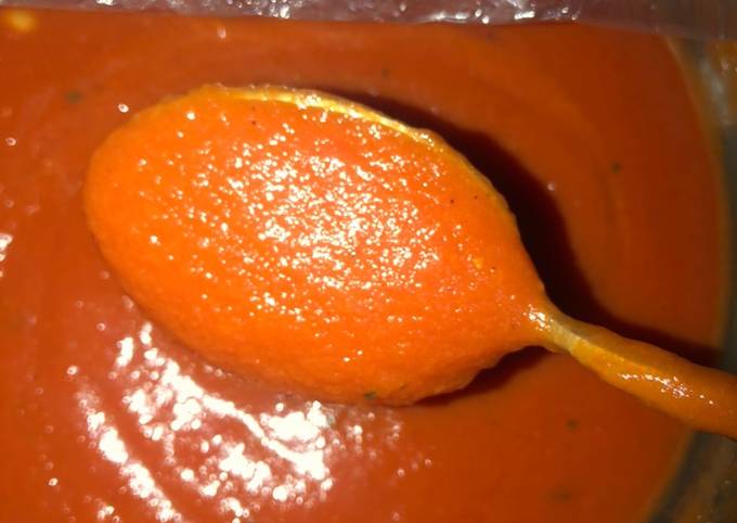 A picture of Homemade Tomato paste.