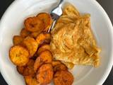 A picture of Plantain and egg.