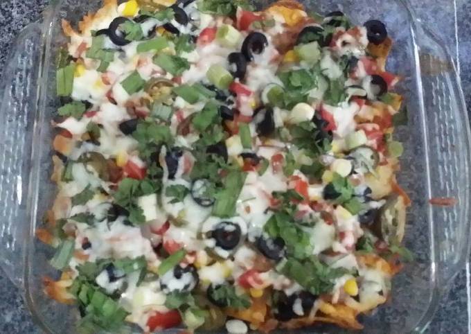 A picture of Vegetables Nachos.