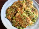 A picture of Cheesy Potato & Edamame Pancakes.