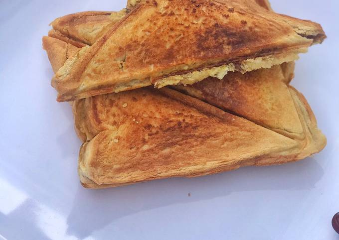 A picture of Simple Morning Bliss: Golden Toast & Comforting Tea.