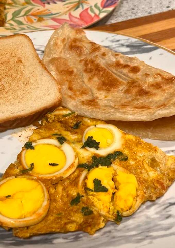 A picture of Masala cheese omelette.