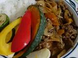 A picture of Hayashi Rice with tons of vegetables.