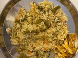 A picture of Mixed vegetable pulav.