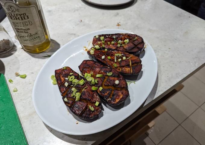 A picture of Miso-glazed Roast Aubergine.