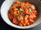 A picture of Pork Speck, Beans & Tomatoes.