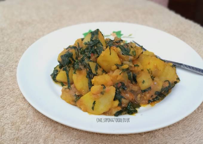 A picture of Sweet Potato Porridge (with Vegetables).