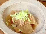 A picture of 【Japanese Food】Simmered Tuna and Japanese White Radish.