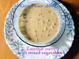 A picture of Zanzibar curry with mixed vegetables 🍅🧄🌻🧅🌶️.