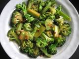 A picture of Pan-fried Garlic Butter Broccoli with Soy Sauce.