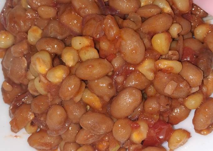 A picture of Very simple Fried Githeri.