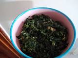 A picture of Fried sukuma #themechallenge.