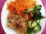 A picture of Grilled Herb Chicken with Vegetables.