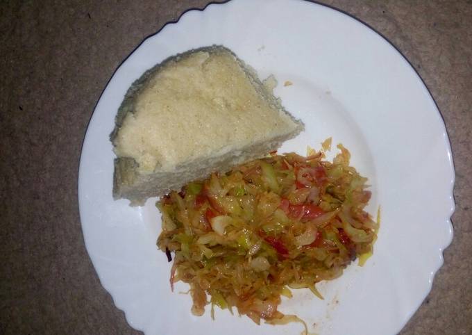 A picture of Ugali cabbage.