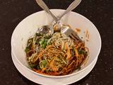 A picture of Asian Vegetable "Noodle" Salad.